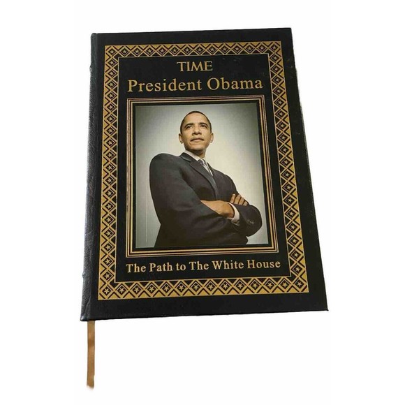 Time: President Obama The Path to the White House Leather Bound Hard Cover - Picture 1 of 6